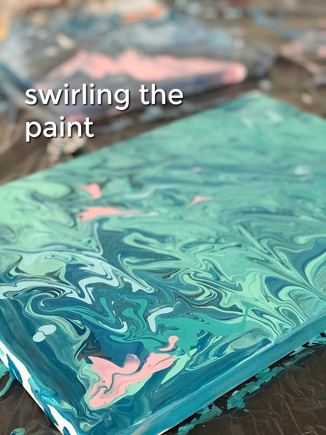 Paint Pouring is an easy way to create one-of-a-kind art by pouring paint onto a canvas using different techniques. Kids of ALL ages will love making their own poured art! 