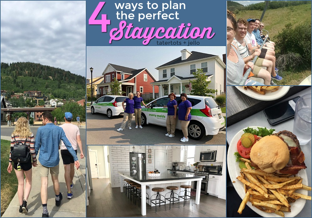 Take the stress and expense of a big trip out of the picture and plan a staycation. Here are four ways to plan the perfect staycation. Make memories with your family and come home to a sparkling clean home too! 