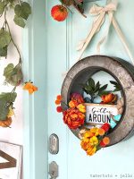 Farmhouse Gather Fall Wreath DIY!