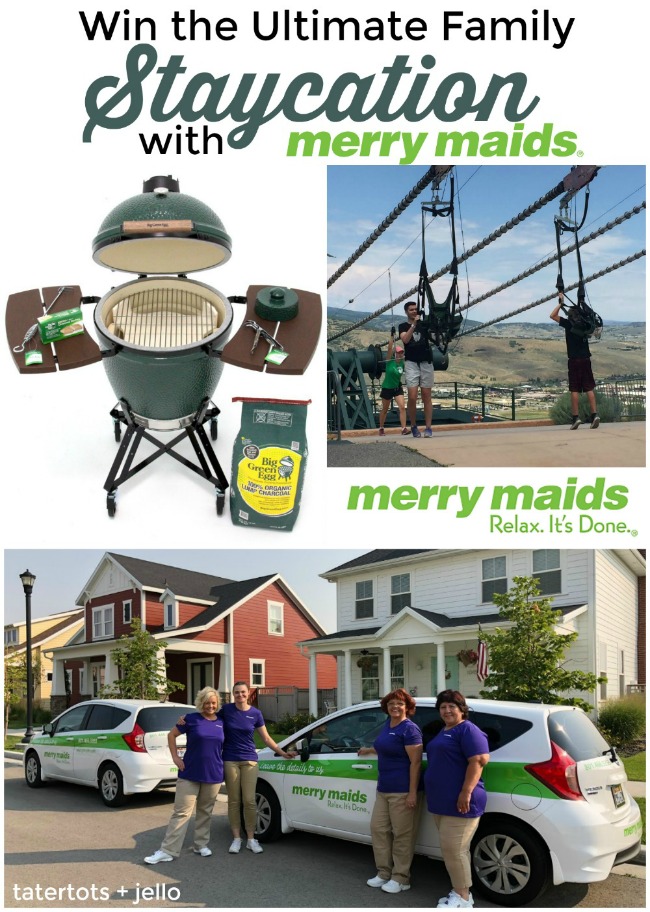 Win the ultimate STAYcation with Merry Maids! A full clean of your home and a nig green egg grill! Enter to win! 