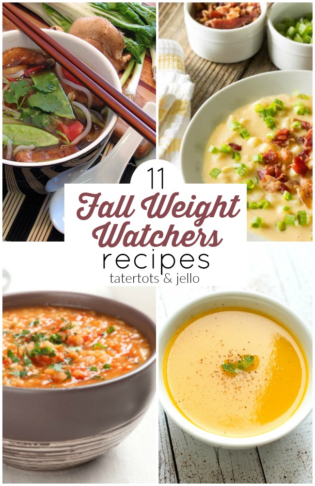 11 Warm and Delicious Fall Weight Watchers Soup Recipes. Keep on track this Fall with these easy and fast soup recipes with Weight Watcher's Points!