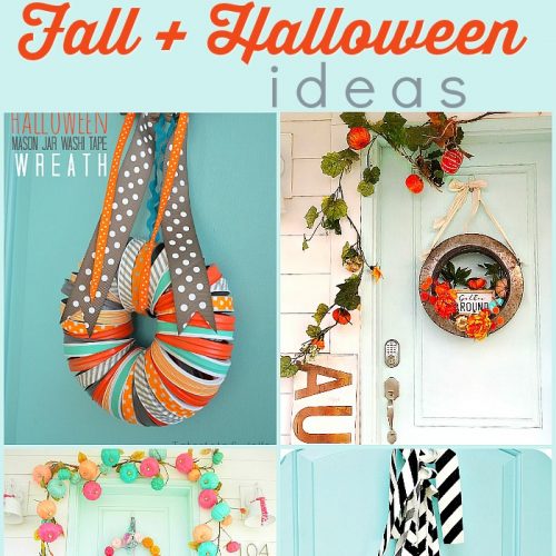 12 Creative Fall Wreath and Porch Ideas! Welcome guests to your home with these festive fall wreath and porch ideas. Easy, inexpensive ways to dress your home up for Fall and Halloween! 