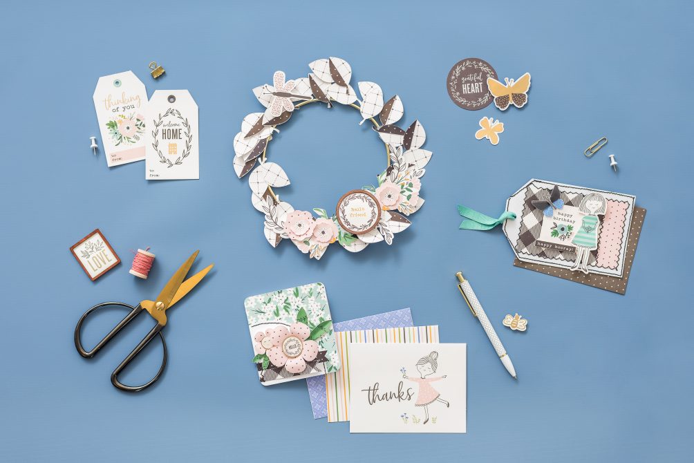 Along The Way is a happy line full of adorable icons, paper, tags and images that are perfect for scrapbooking, card-making, paper crafts and more! Come see the creative ideas! 