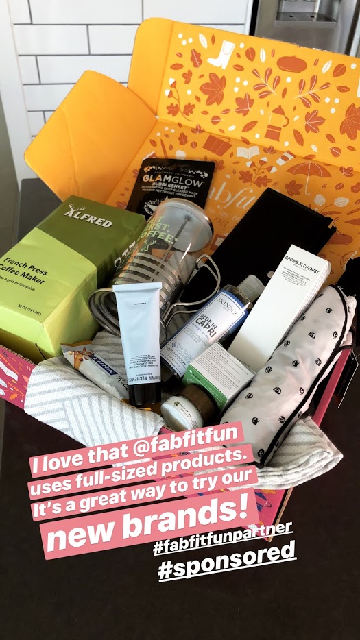 Have you heard of FabFitFun? It's a subscription box service that comes four times a year. It's basically like Christmas FOUR times a year!! I shared what was in our Fall Box and it's awesome! You get over $200+ of full-size products for $39.00 with my code TATER. And it also makes a wonderful gift idea!!! 