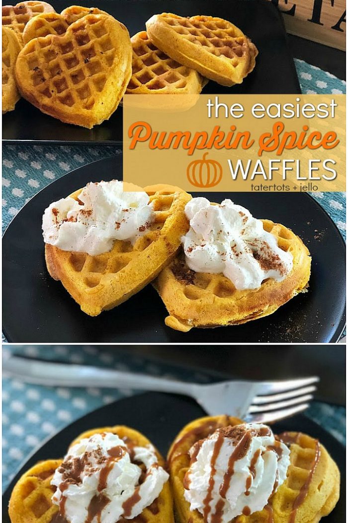 The Easiest Pumpkin Spice Waffles – only a few ingredients and minutes to make!