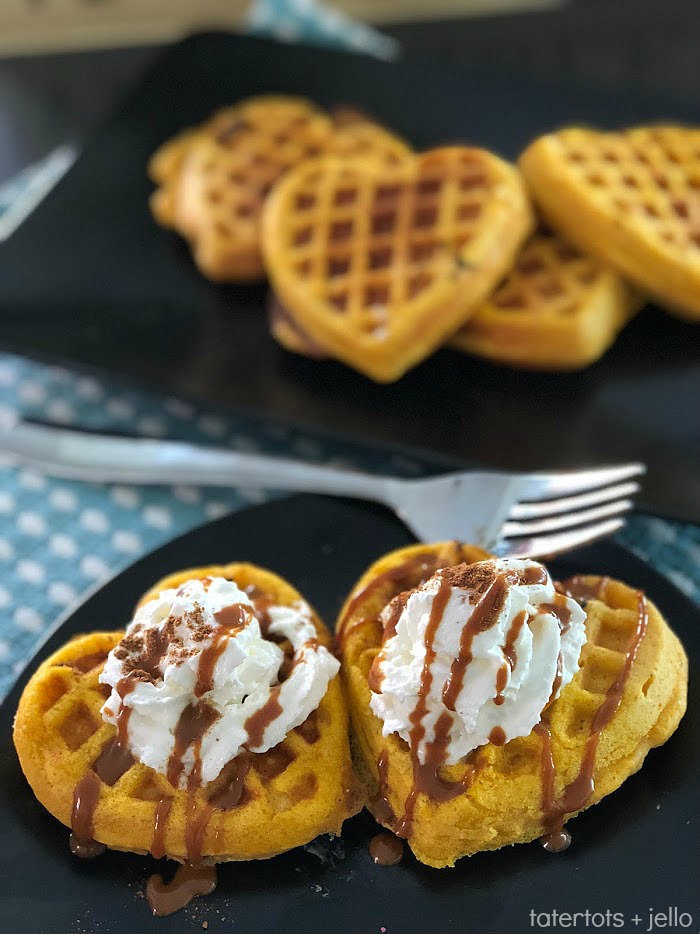 The Easiest Pumpkin Spice Waffles - only a few ingredients!