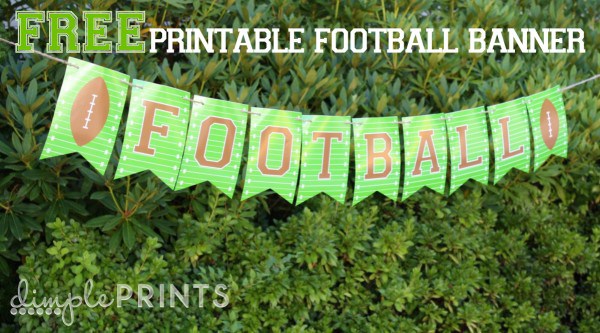 free printable football banners