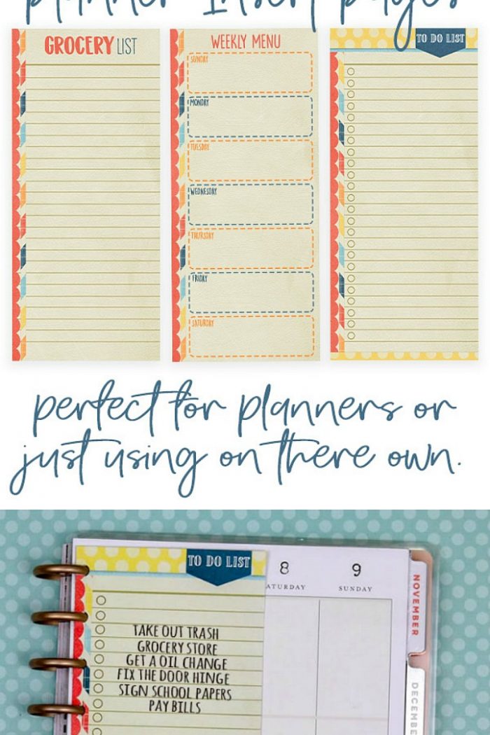 Get Organized with Free FALL Printable Planner Insert Pages!