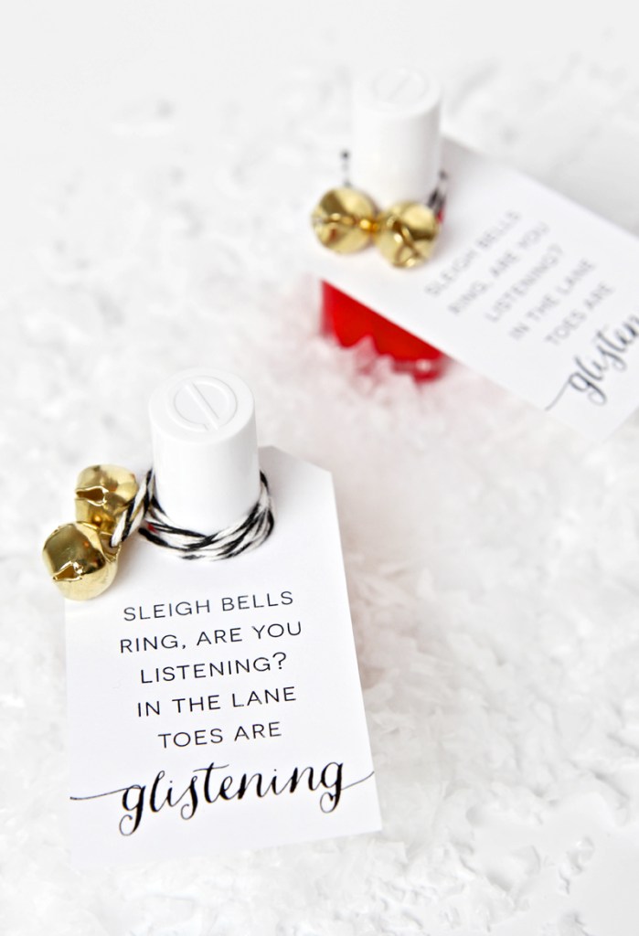 Nail Polish Holiday Gift Idea and Free Printable Tags 