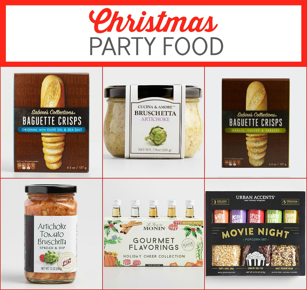 christmas party food at cost plus world market for holiday movie party