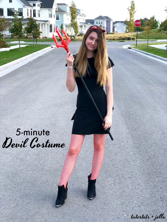 FIVE 5-Minute Simple Halloween Costumes with 1 Little Black Dress! Take a thrifted dress and add simple accessories from Savers Thrift to create easy Halloween costumes this year! 