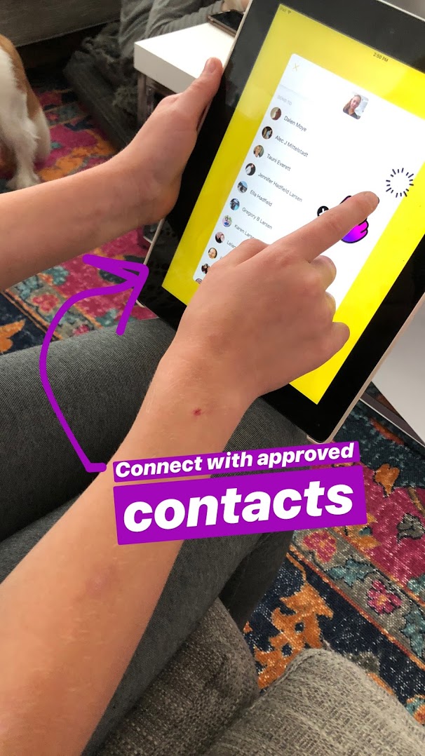 Facebook Messenger for kids is a free calling and messaging app designed for kids. Kids only connect with parent-approved contacts which creates a safe environment and fun extras like interactive masks, sound effects and stickers make if fun for kids to call or send messages to loved ones.