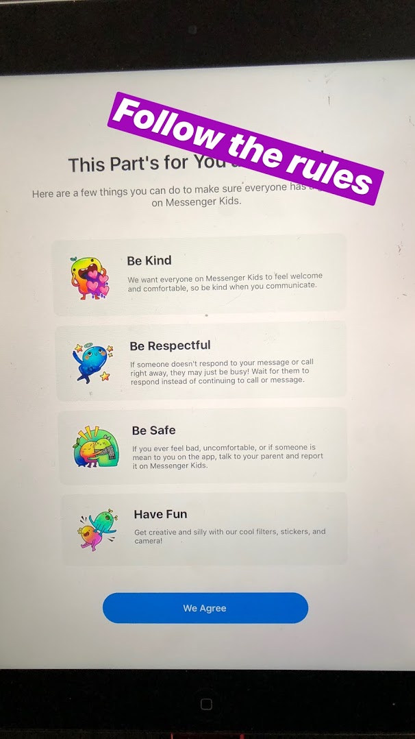 Facebook Messenger for kids is a free calling and messaging app designed for kids. Kids only connect with parent-approved contacts which creates a safe environment and fun extras like interactive masks, sound effects and stickers make if fun for kids to call or send messages to loved ones.