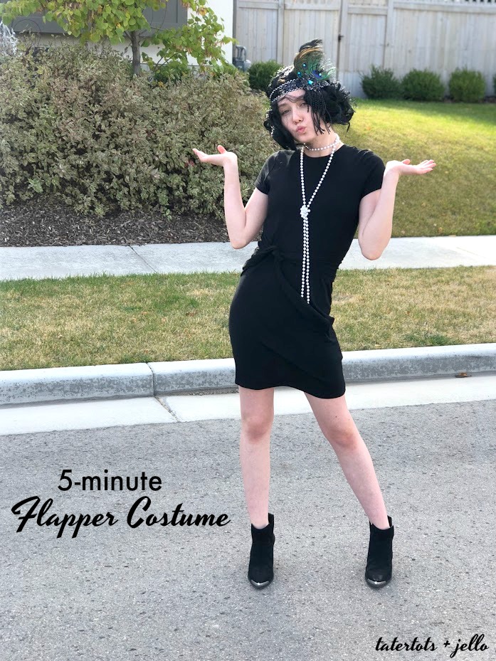 FIVE 5-Minute Simple Halloween Costumes with 1 Little Black Dress! Take a thrifted dress and add simple accessories from Savers Thrift to create easy Halloween costumes this year! 