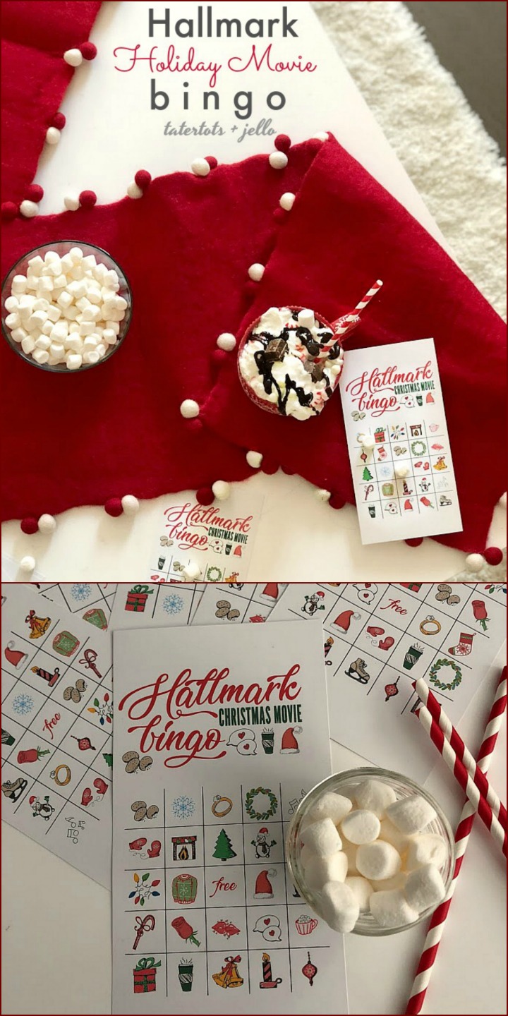 free Hallmark Channel holiday BINGO game