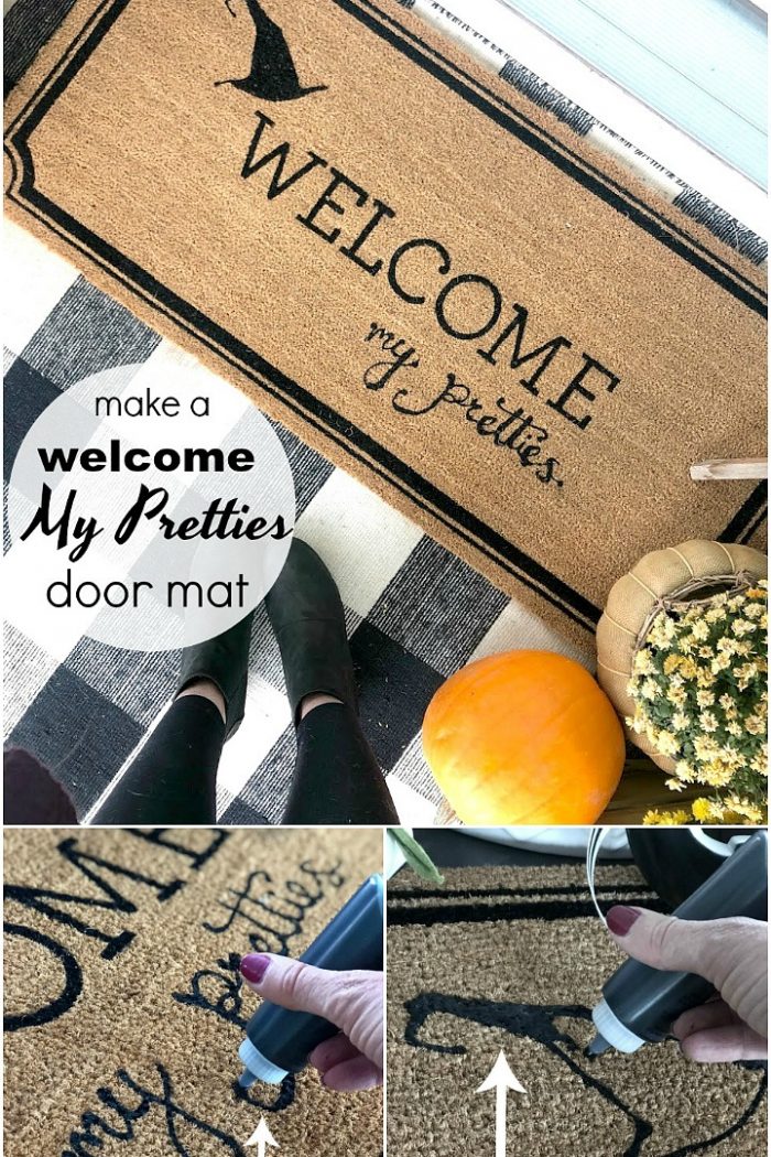 How to Make a Welcome My Pretties Painted Halloween Rug