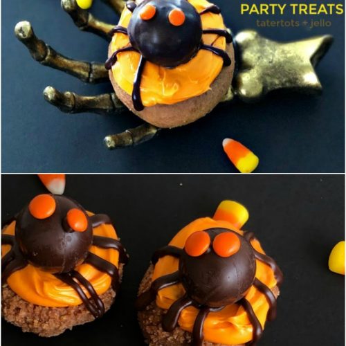 How to make donut spider halloween treats. It's so easy and fun. Make some with your kids!