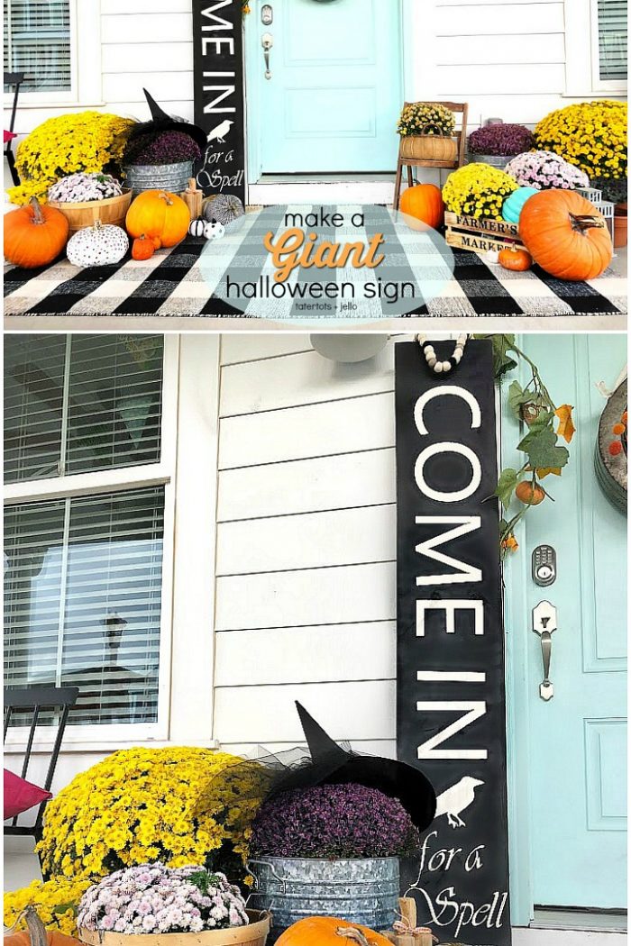 Make a GIANT Witch Halloween Sign!