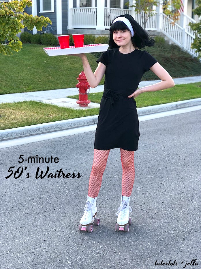 FIVE 5-Minute Simple Halloween Costumes with 1 Little Black Dress! Take a thrifted dress and add simple accessories from Savers Thrift to create easy Halloween costumes this year! 