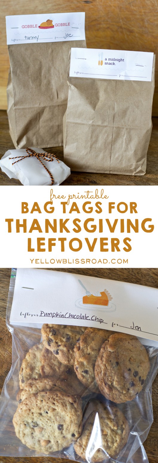DIY Thanksgiving leftover tags 