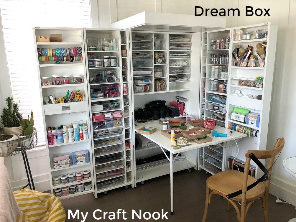 My dream box craft organizer is how I keep all my craft supplies organized