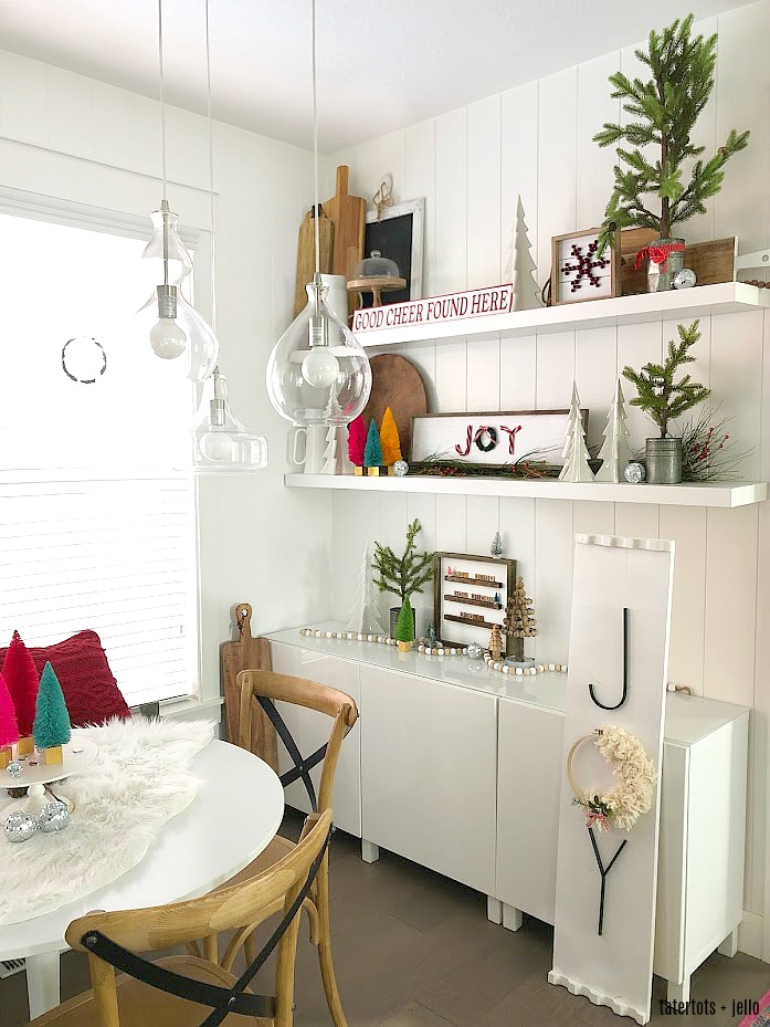 Decorative Shelves Kitchen Nook