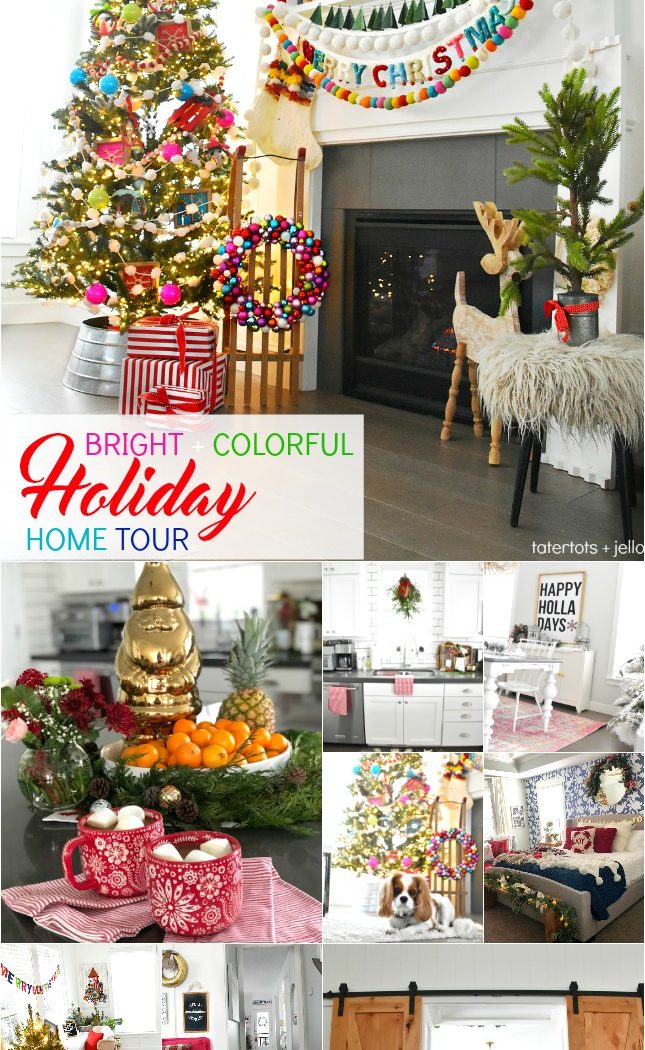 Bright and Colorful 2018 Holiday Home Tour