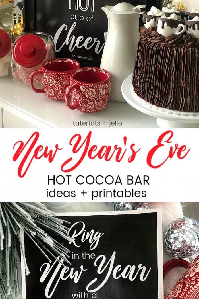 New Year’s Eve Hot Cocoa Bar Ideas and Free Printables!
