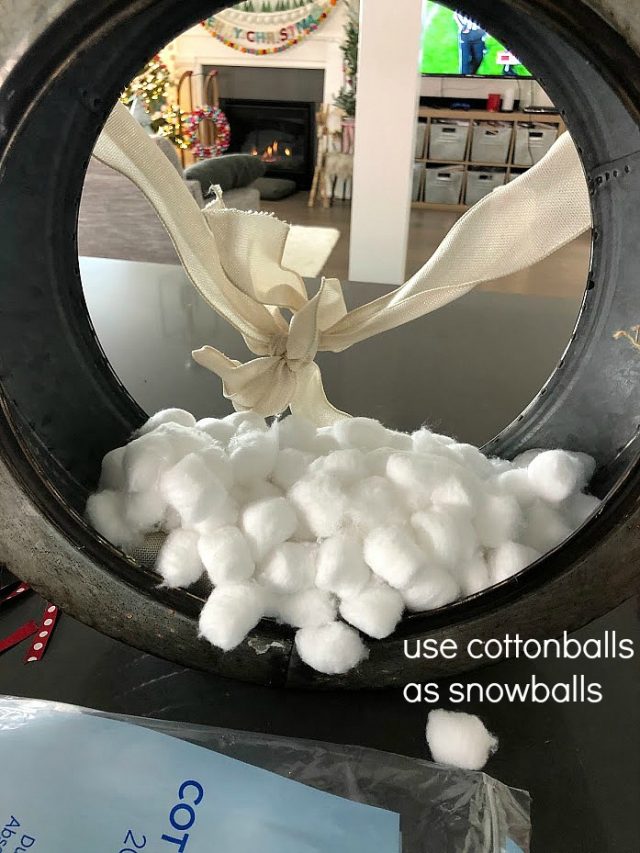 Farmhouse Industrial Holiday Snowflake Wreath Whimsical