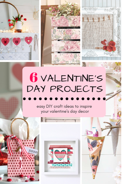 Simple Valentine's Day Gift Ideas with Free Typewriter Printable Sayings. Create easy gifts or party favors with three main ingredients -- paper, ribbon and washi tape. Fill with treats and give these simple gifts for Valentine's Day this year!