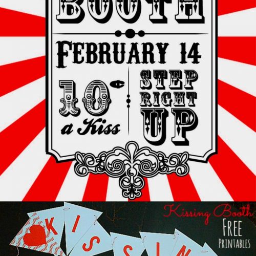 kissing booth free valentine's day printables