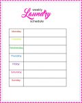 5 Laundry Tips for Small Laundry Rooms and Printable Laundry Schedule
