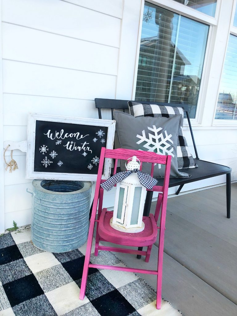 snowflake winter porch 