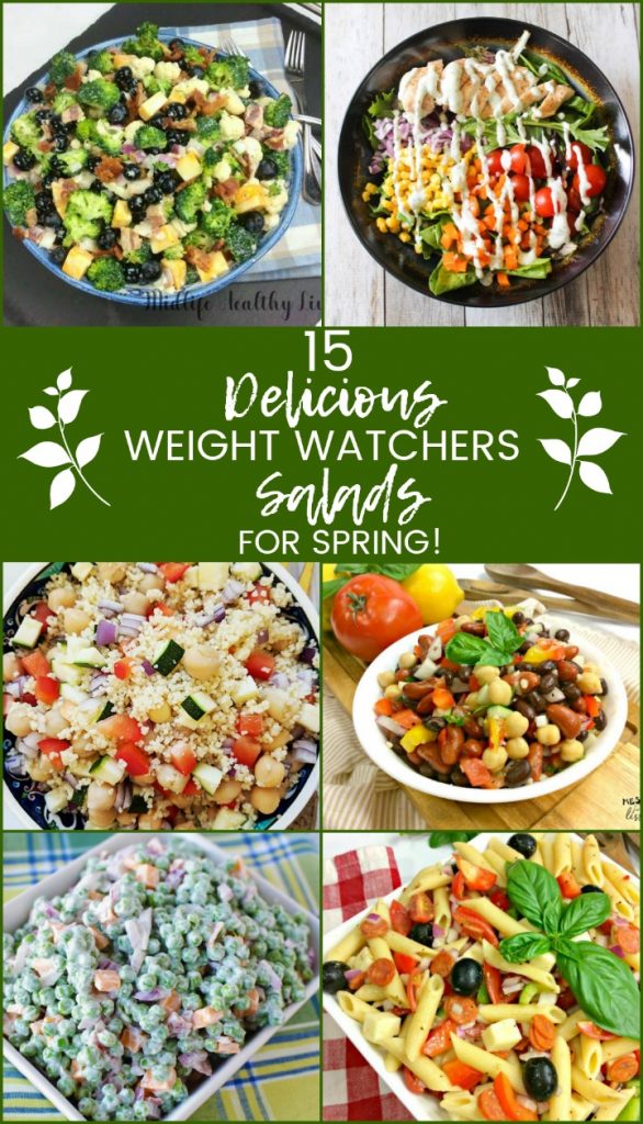 Get back on track with these 15 delicious weight watchers salads for spring!