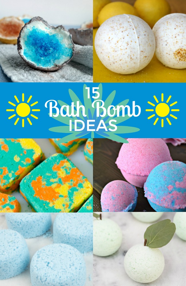15 bath bombs to make with your kids and 1 month of kids craft ideas you can make at home with amazon supply list.