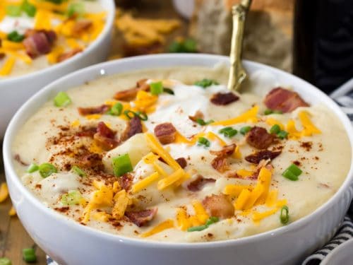 1 point Weight Watchers point loaded baked potato soup recipe 