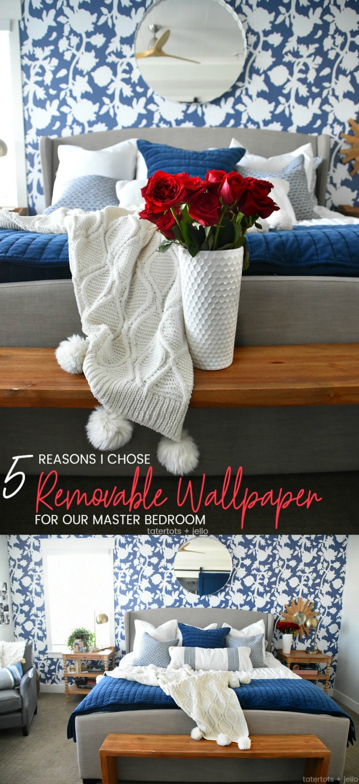 5 reasons I chose removable wallpaper for our master bedroom