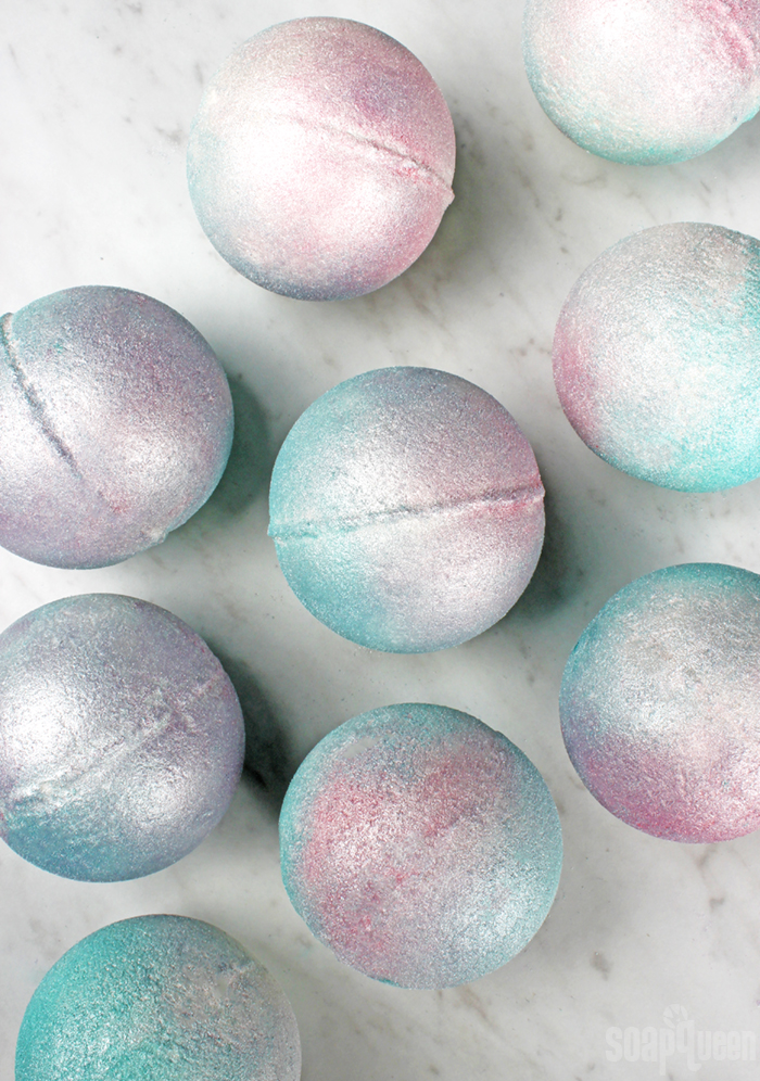 colorful bath bombs diy