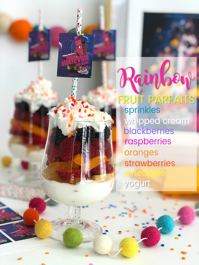 Kids love rainbow yogurt fruit parfaits! So easy to make -- layers of yogurt and fruit are the perfect way to start off or end the day! 