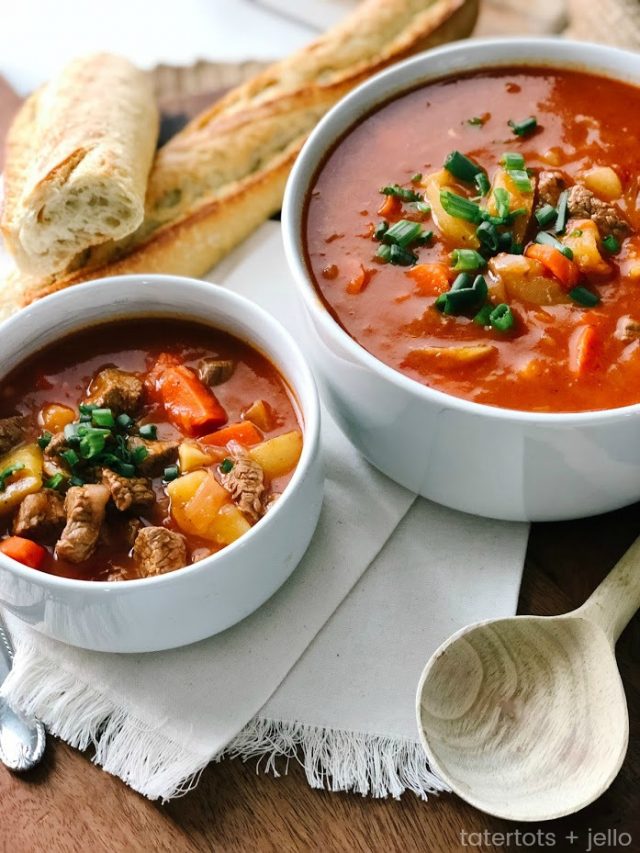 Mom's Famous Beef stew in the Instant Pot - plus 7 amazing soup recipes!