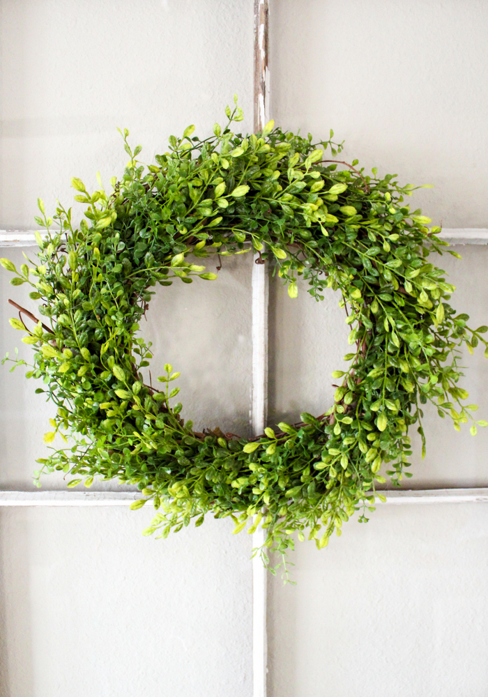 Boxwood green wreath