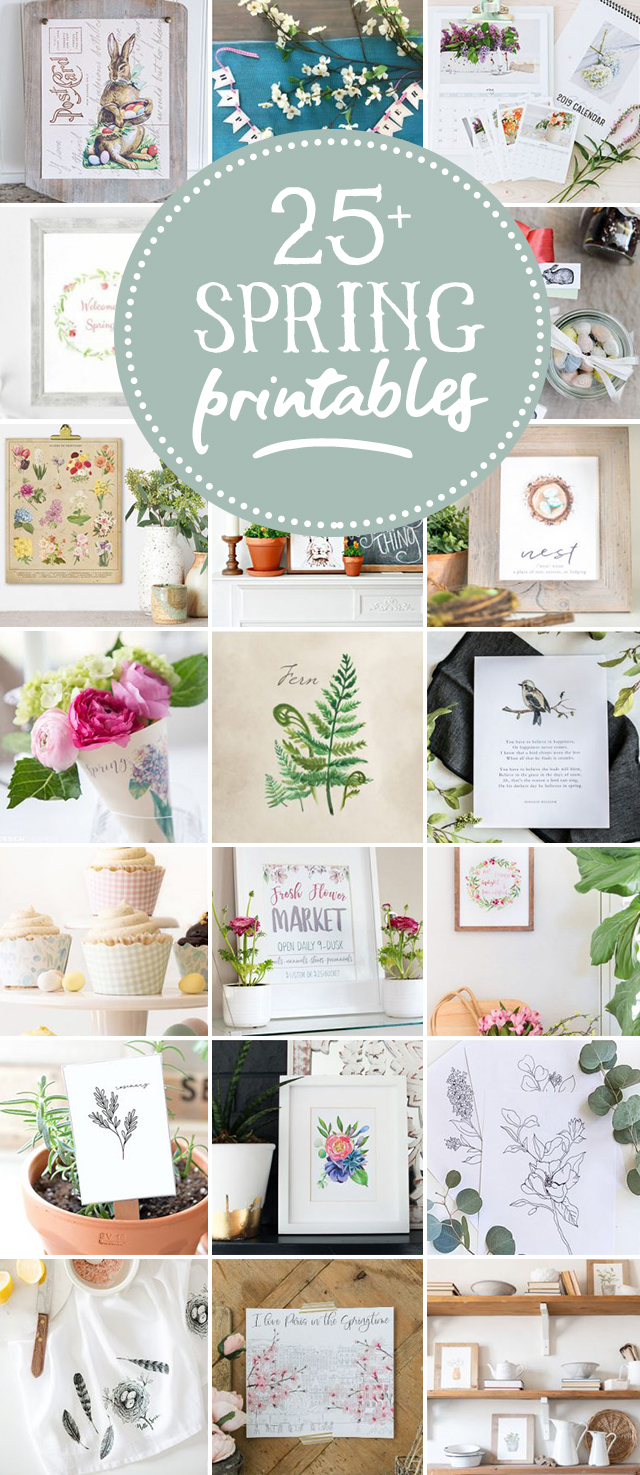 26 FREE Spring Printables for YOU!