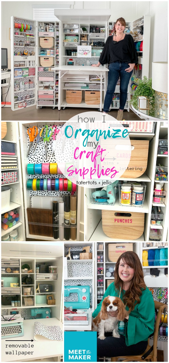 how i organize my craft supplies to use each day