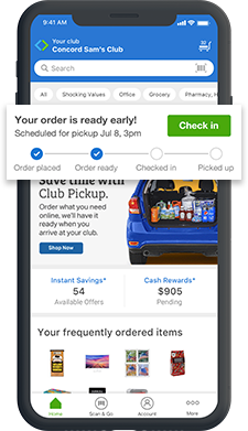 Use the Sam's Club app to make check out easier 