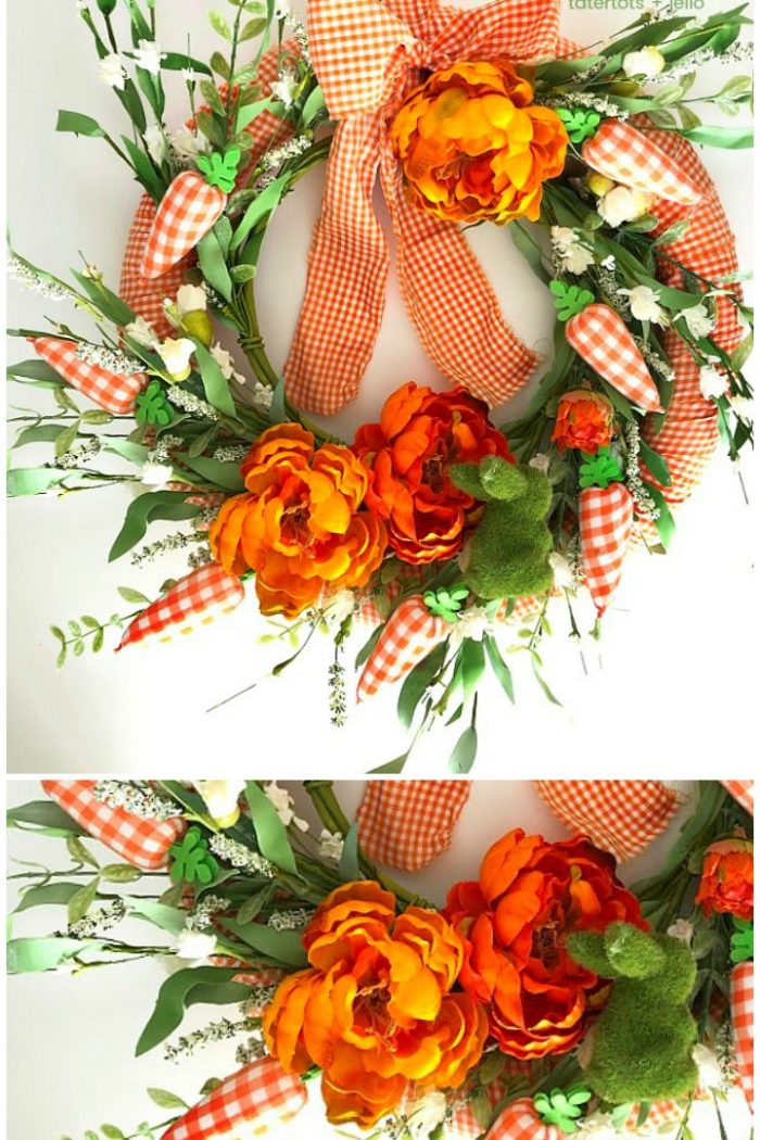 Layered Spring Plaid Wreath + 27 more DIY Spring Wreaths!