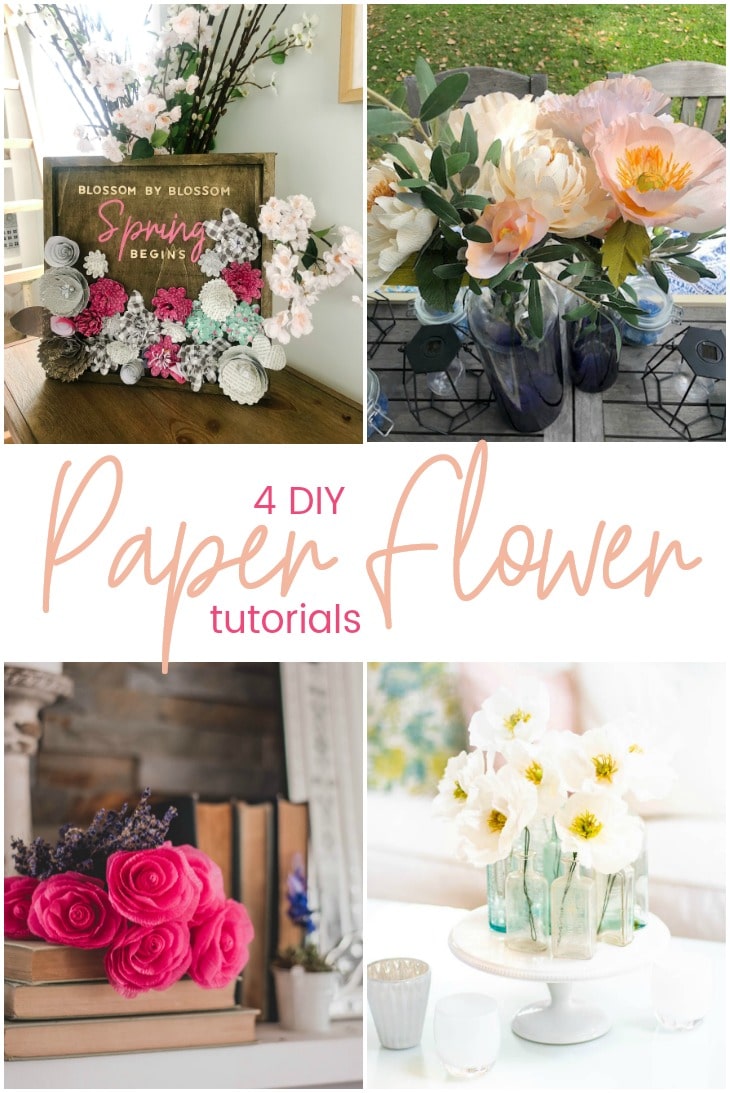 4 DIY Paper Flower Tutorials
