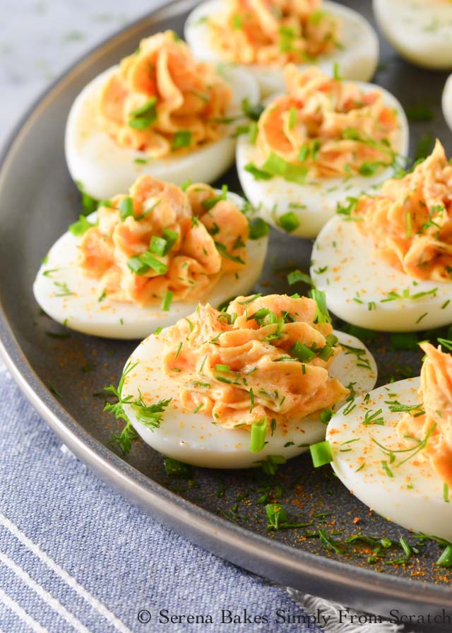 Deviled eggs are a favorite Easter snack at my house. There's so many ways to make them! Here are 16 Deviled Egg Recipes perfect for Easter!