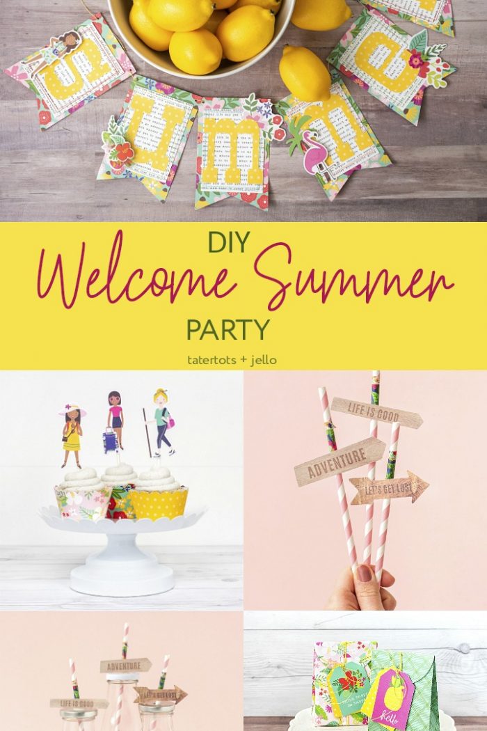 Throw a Bright and Happy Summer Party – DIY Banner, Party Favors and More!