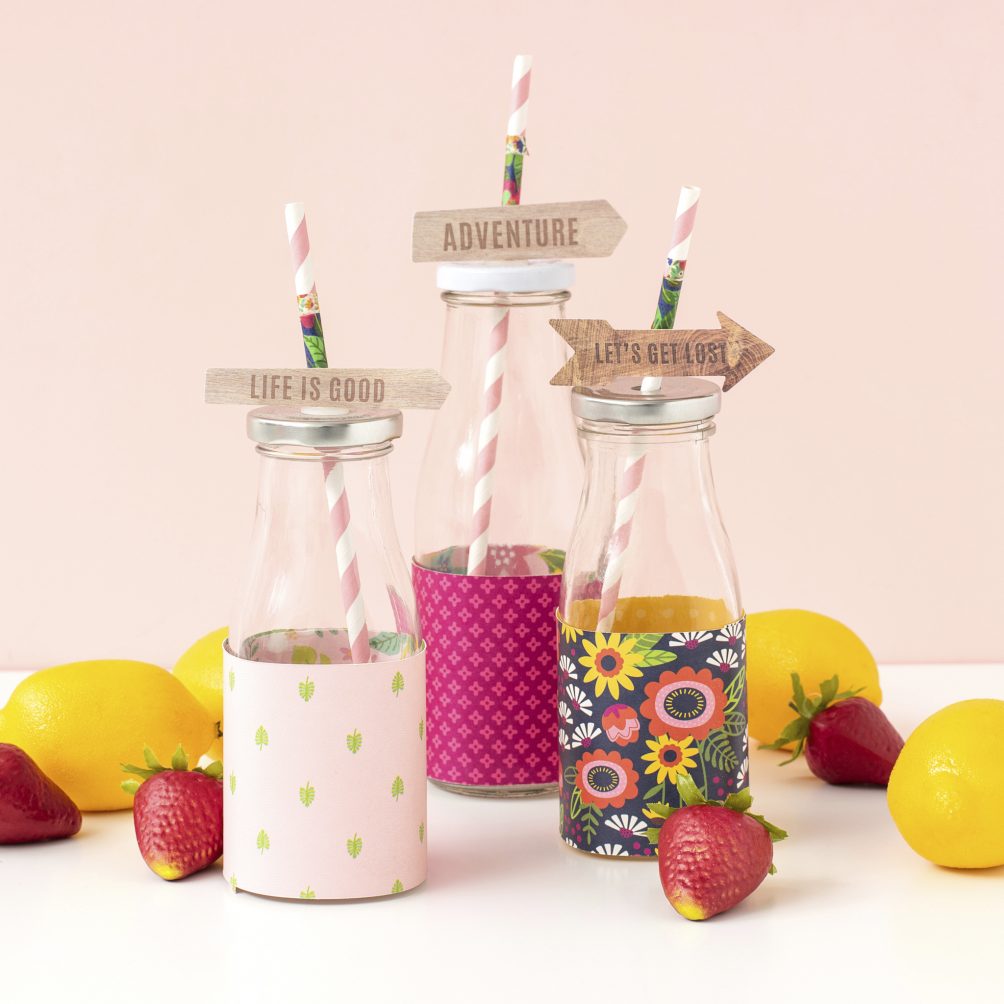 Celebrate the beginning of SUMMER with a Bright and Happy Summer Party. Make a DIY Summer Banner, Party Straws, Summer Cupcake wrappers and toppers, Summer Party Bags, plus Party Drinks! 