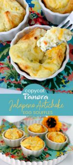 Panera-Inspired Jalapeno Artichoke Egg Souffles!